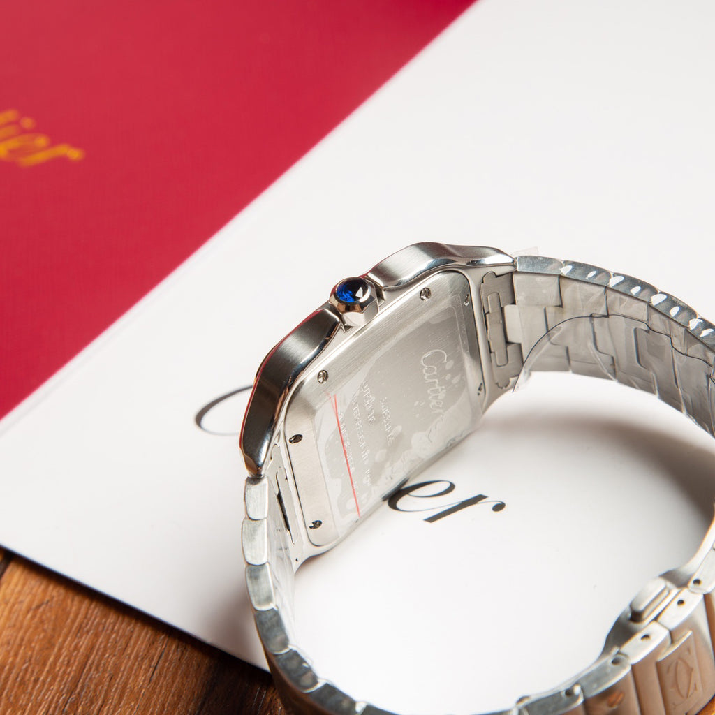 Cartier Square Watch with Two-Tone Bracelet