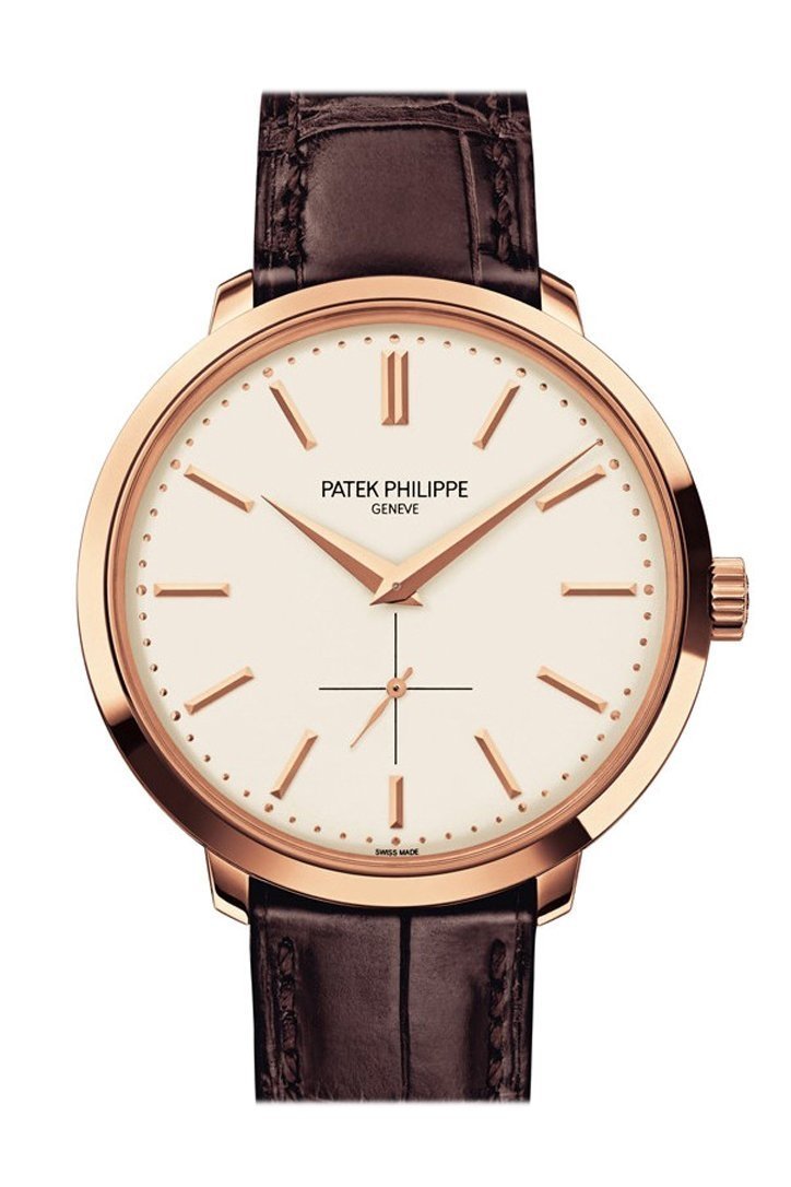 Patek Philippe Calatrava Silver Dial 18k Rose Gold Leather 38mm Men's Watch 5123R-001 2