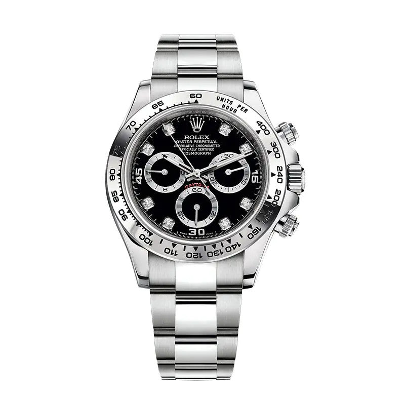 Cosmograph Daytona m116509-0055 Black Diamond Oyster 40mm Watch 8