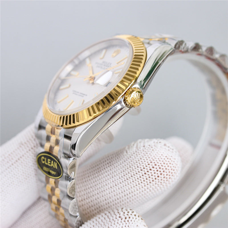 Datejust 126334-0009 Gold Dial 41mm&36mm Watch 4