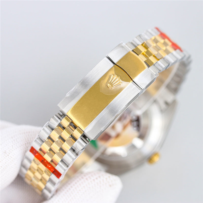 Datejust 126334-0009 Gold Dial 41mm&36mm Watch 5