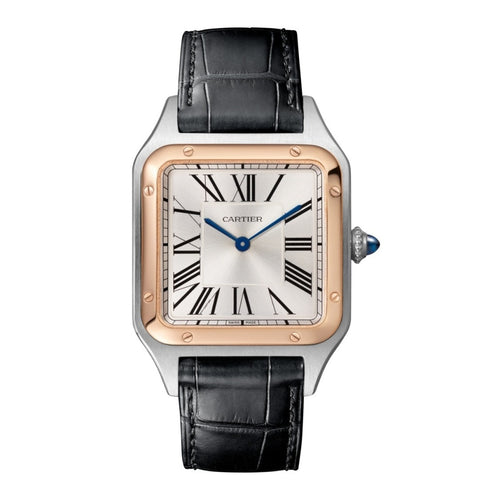 Cartier Santos Stainless Steel & 18K Rose Gold Men’s Watch, W2SA0017 1