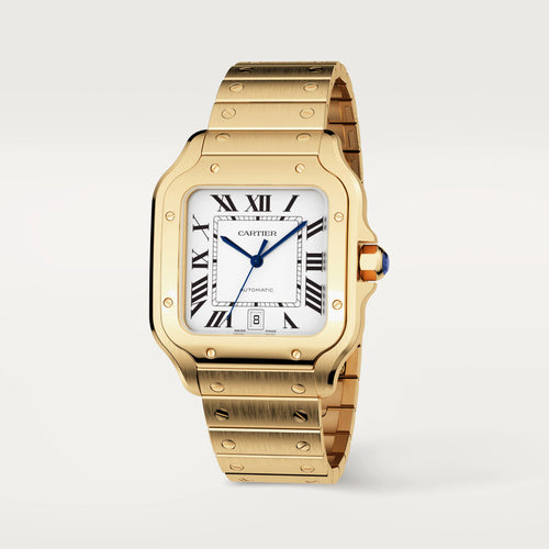 Cartier Santos 18K Yellow Gold Men’s Watch, WGSA0029 2