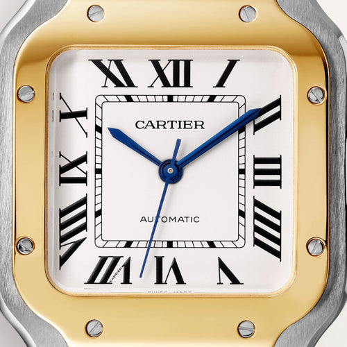 Cartier Santos Stainless Steel & 18K Yellow Gold Men’s Watch, W2SA0016 2